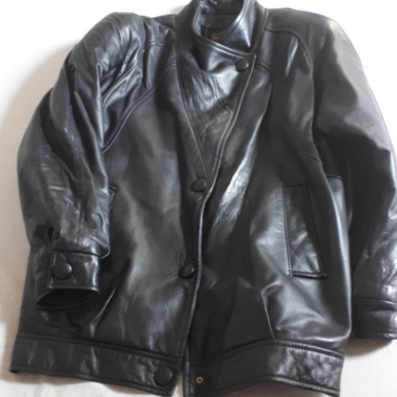 Vintage Danier Black Leather Jacket - Picture 2 of 7